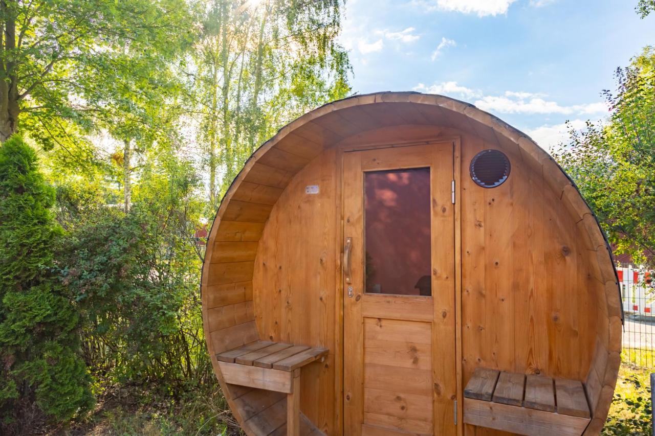 Am Grimnitzsee Gemuetliches Tiny House Bungalow Mit Sauna Und Kamin Joachimsthal Exterior photo